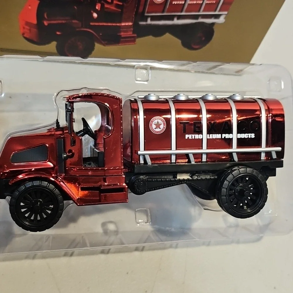 TEXACO 1918 MACK AC TANKER DELIVERY TRUCK RED CHROME EDITION - #24 in Series